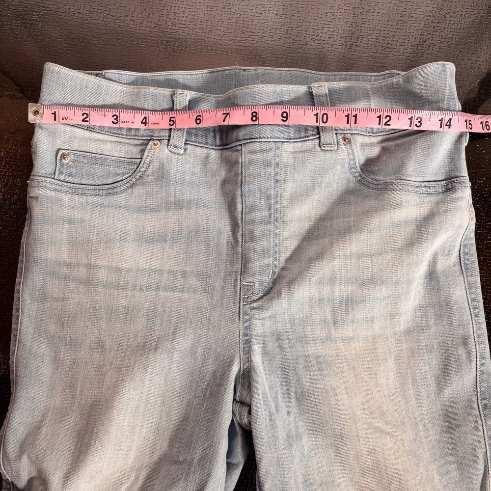 Spanx Flare Jeans Womens Large Stretch Comfort Light Wash Pull On Shapewear Blue - Picture 5 of 6